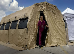 Carpa para hospital en tiempo de covid