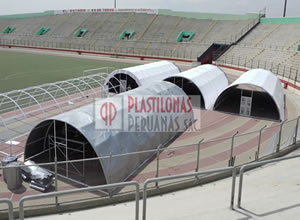Carpas de estructuras metálica y lona para hospital
